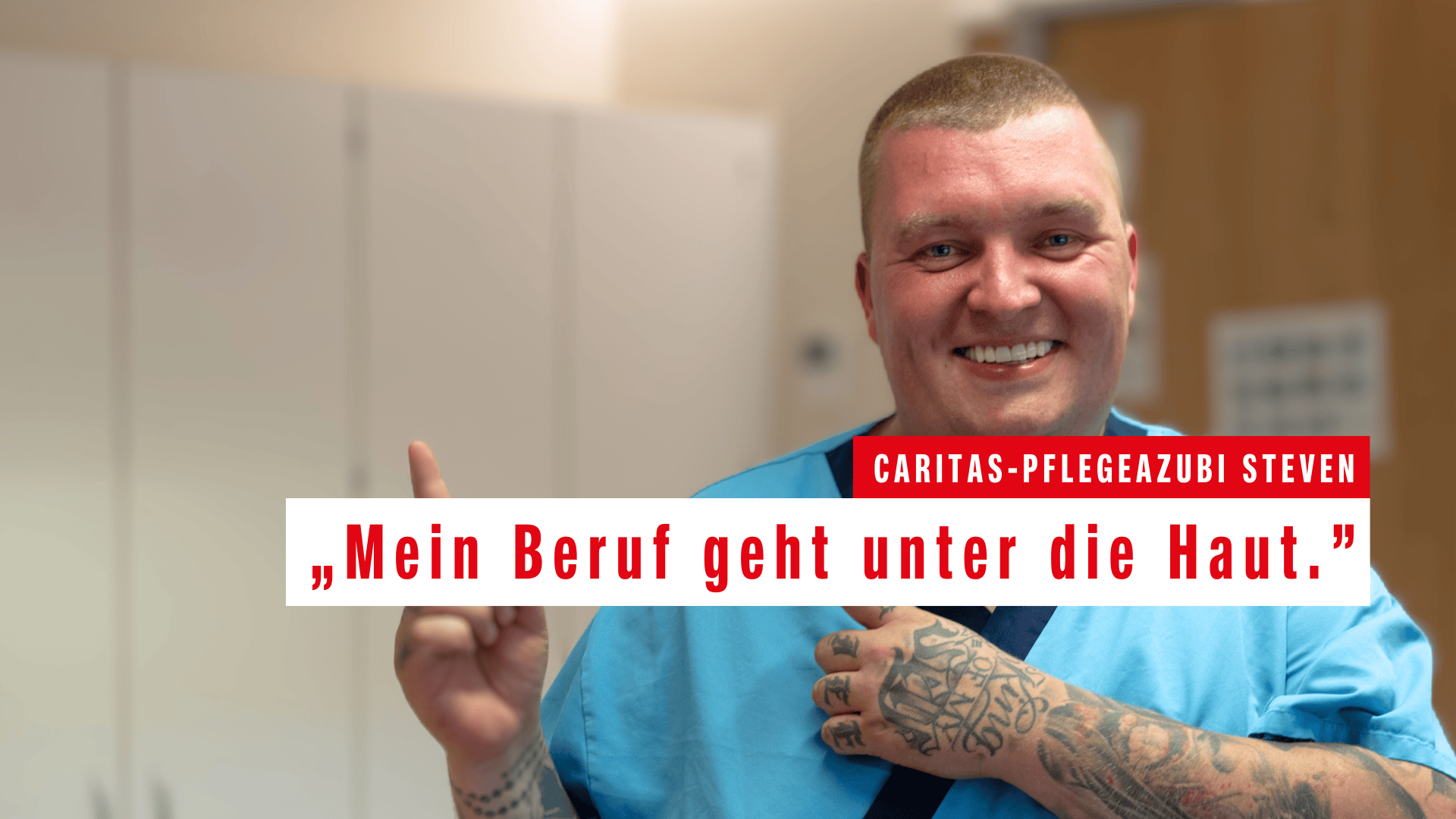 Vom Tattoo-Artist zum Pflegeazubi: Stevens Beruf geht unter die Haut